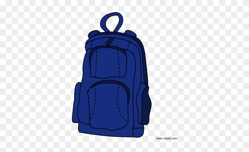 Blue School Bag, Free Clip Art - School #231181