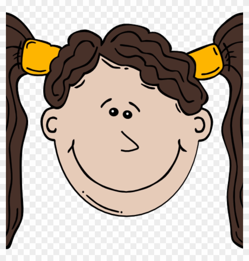 Head Clipart Girl Head Clip Art At Clker Vector Clip - Cartoon Girl Face #231302