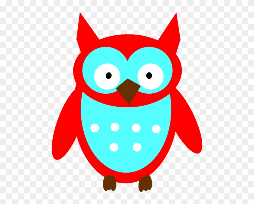 Red And Blue Owls #231400