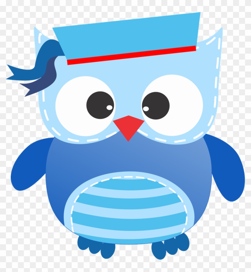 Corujas 3 - Minus - Cute Clipart Sailor Owl #231404