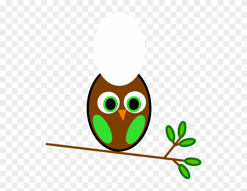 Brown Green Owl Clip Art At Clker - Owl Clip Art #231415
