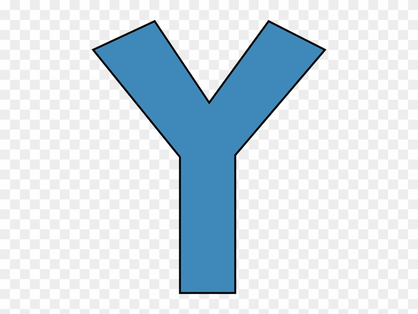 Blue Alphabet Letter Y - Letter Y Clipart Blue #231618