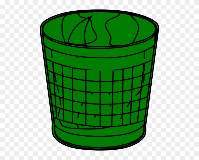 Green Trash Bin Clip Art - Trash Can Clip Art #231807