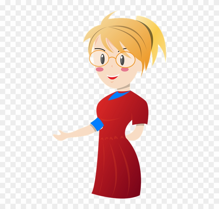 School Blonde, Teacher, Woman, Female, School - Clipart Woman Teacher #231816