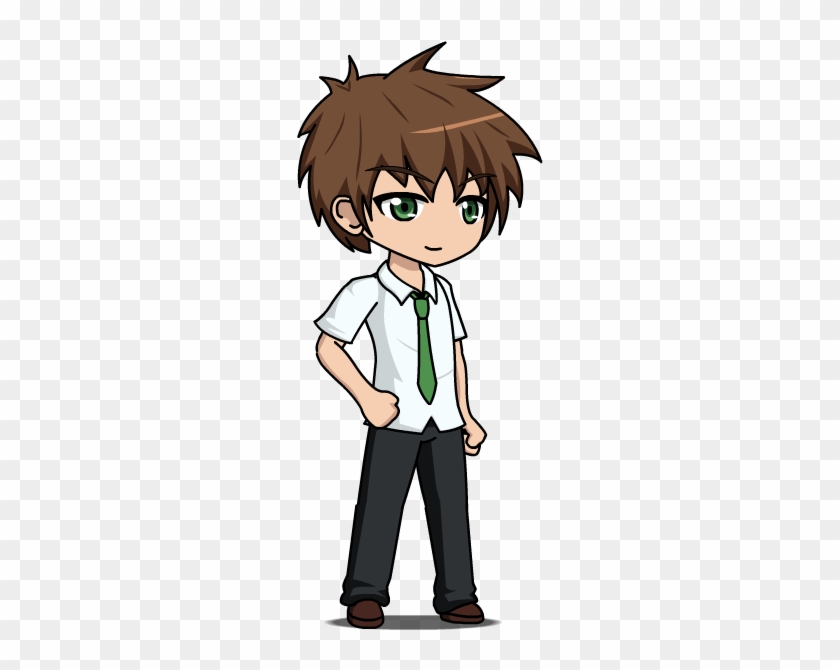 Photo School Boy In The Album Anime Gacha Chibis By - Boy Clip Art Anime -  Free Transparent PNG Clipart Images Download