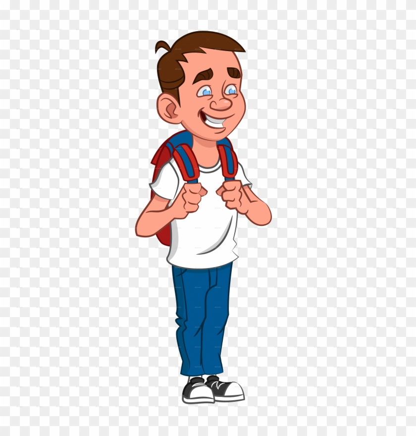 Cartoon School Boy - School Boy Vector Png #232141