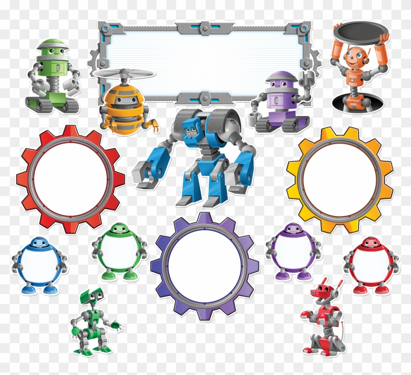 Robots Bulletin Board Display Set - Teacher Created Resources Tcr5250 Robots Mini Accents #232152