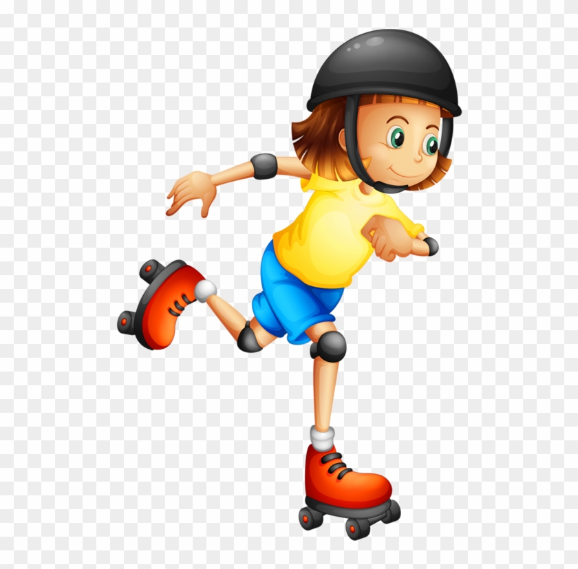 Roller Skating Girl Clipart