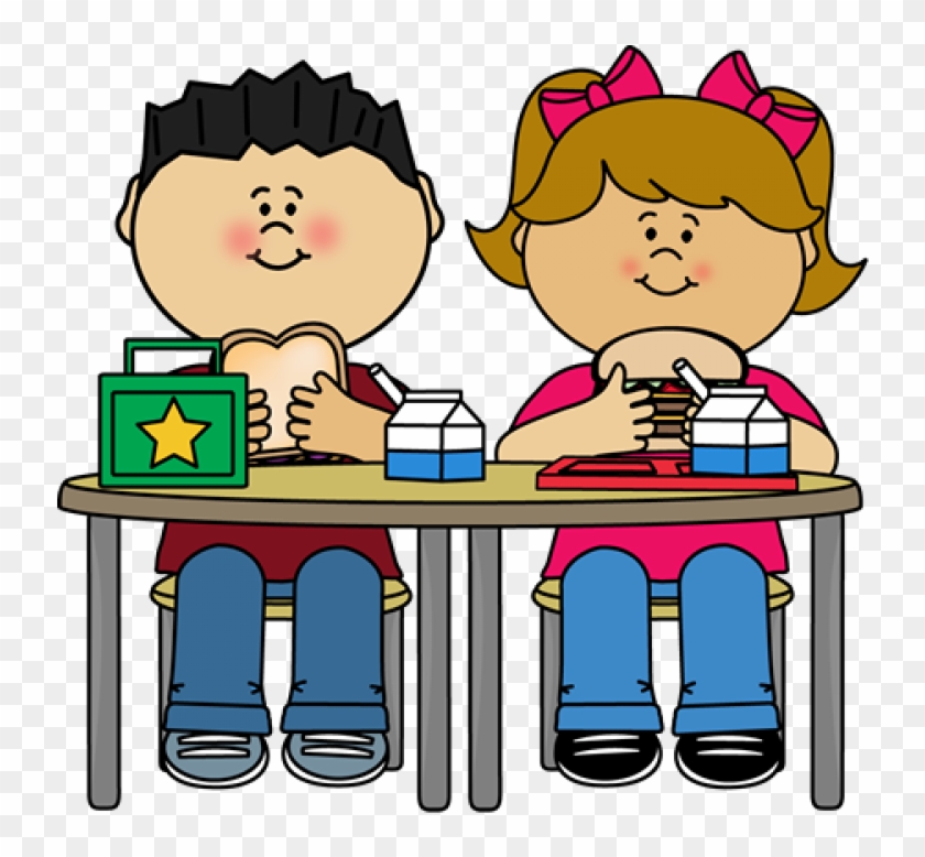 School Meals - Kids Eating Clipart #232234