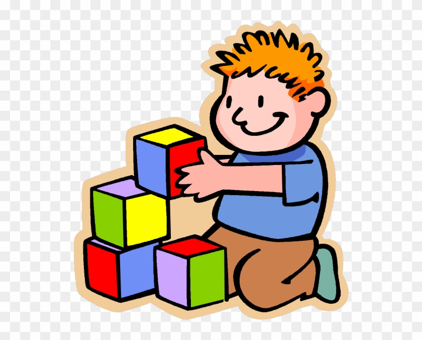 Classes Clip Art 4 4 ½ Year-old Prek Class - Playing With Blocks Clipart #232375