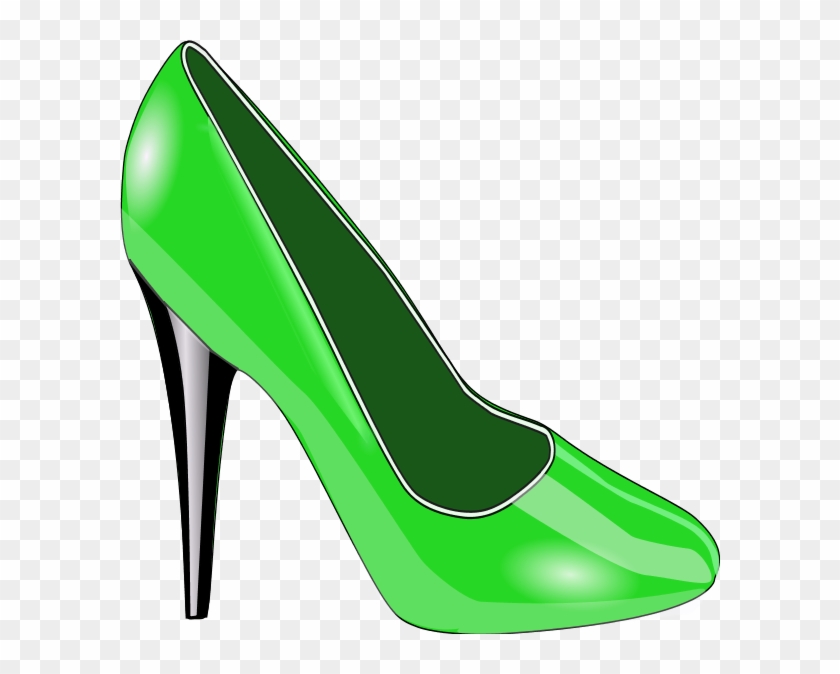 Funky High Heel Clipart - Green High Heels Clipart #232408