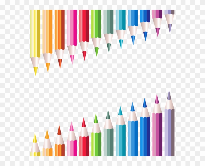 Transparent School Pencils Decoration - Transparent School Clipart #232427