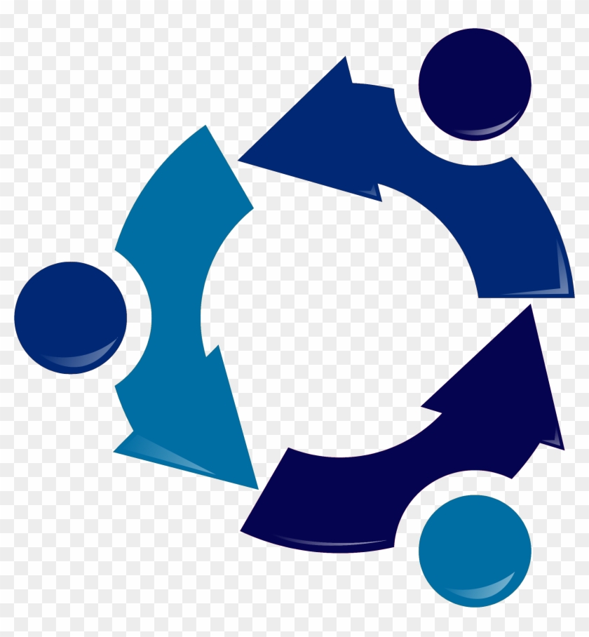Ubuntu Recycling Logo-blue - Logo Ubuntu Blue #232724