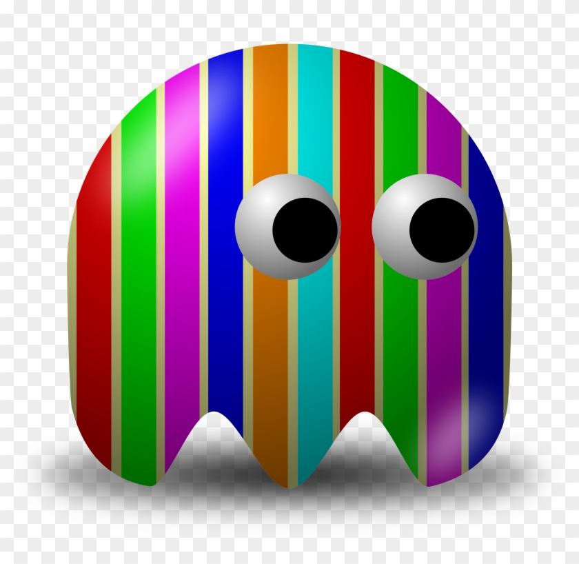 Colorful Stripes Composited Over An Avatar Character - Pacman Baddies #232760