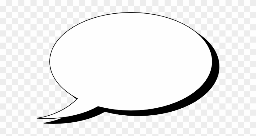 Talk Bubble Single Clip Art - Speech Bubble White Png #232785