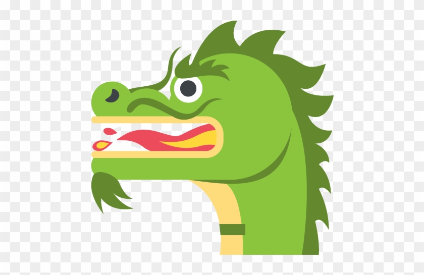 Dragon Face Emoji Vector Icon - Emoji De Un Dragon #232834