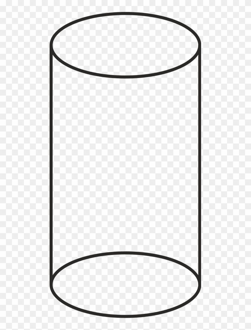 Volume Cilinder Vector - Clipart Black And White Cylinder #232845
