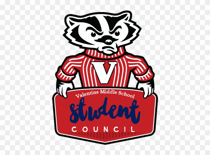 2018 Vms Student Council - Wisconsin Bucky Badger Logo #233043