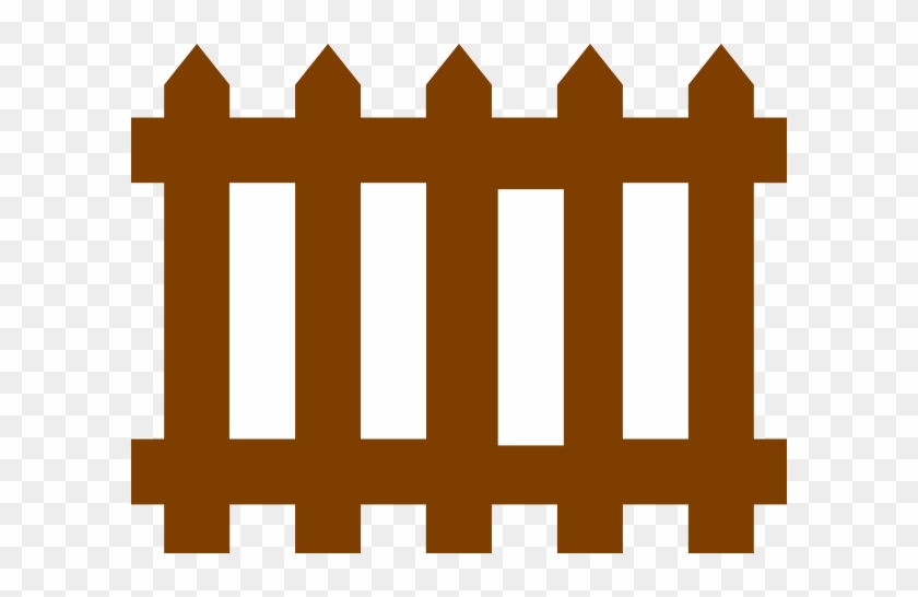Brown Fence Clip Art - Fence Clipart #233222
