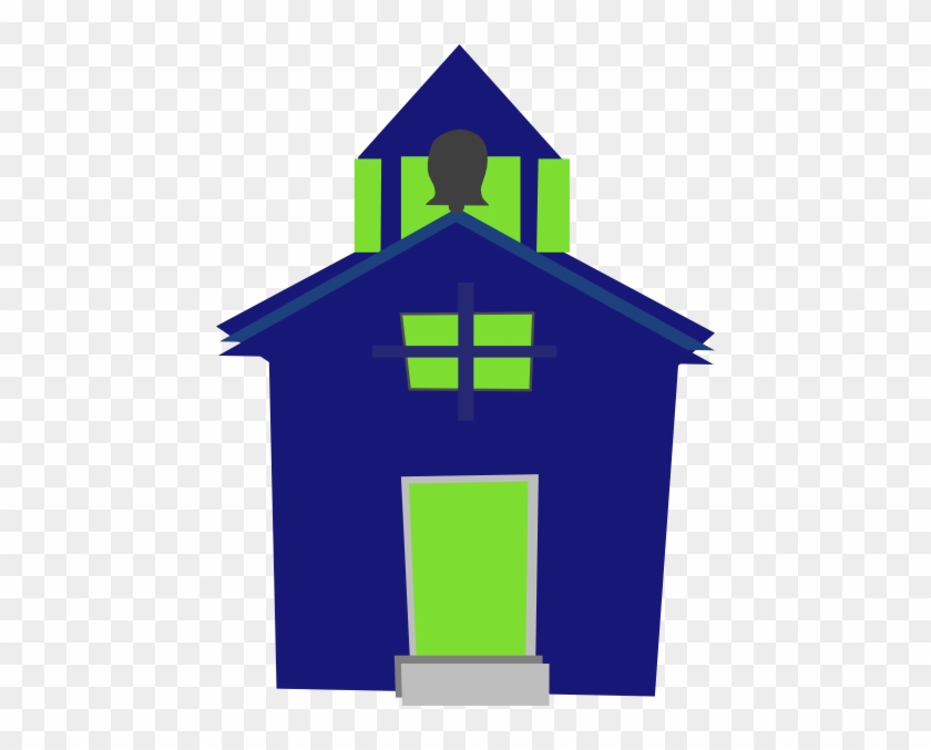 Clipart School Building Blue #233398