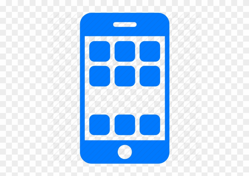 Cell Phone, Cellphone, Mobile, Mobile Device, Mobile - Cellphone Clipart Blue #233422