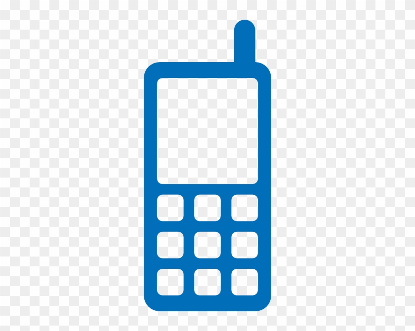 Icon Mobile Phone Clip Art At Clker - Mobile Icon Png Blue #233424