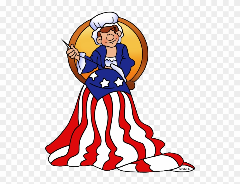 Famous People From Pennsylvania - Betsy Ross Cartoon Clipart #233515