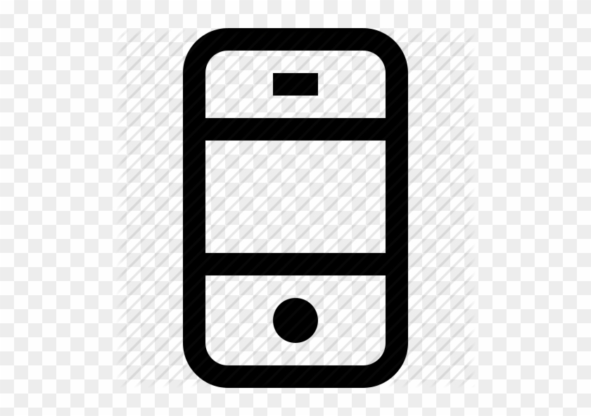 Mobile Phone Icon Clipart - Mobile Line Icon #233535