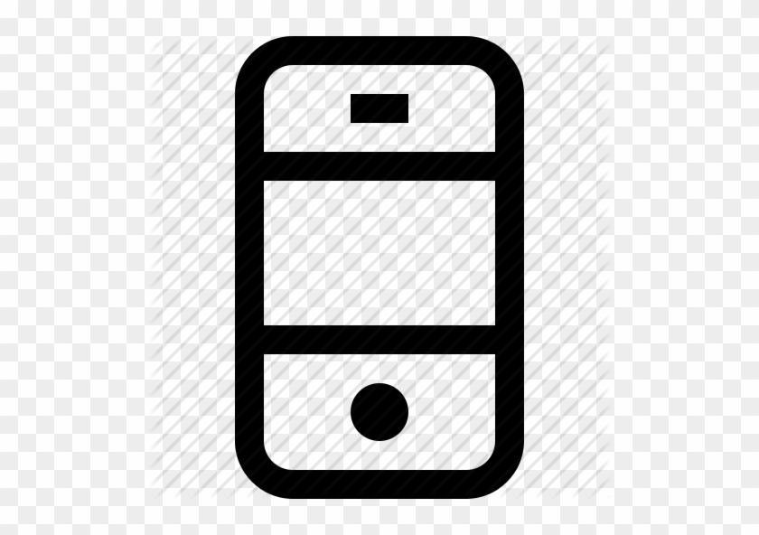 Mobile Phone Icon Clipart - Mobile Line Icon #233535
