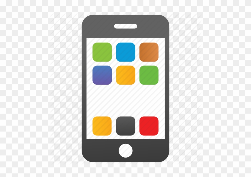 Mobile Phone Cell Icon - Cell Phone Icon Color #233545