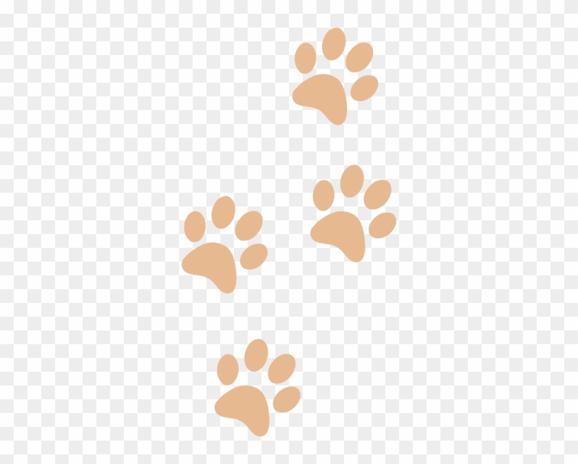 Tan Paws Clip Art At Clker - Paw Print Clip Art #233583