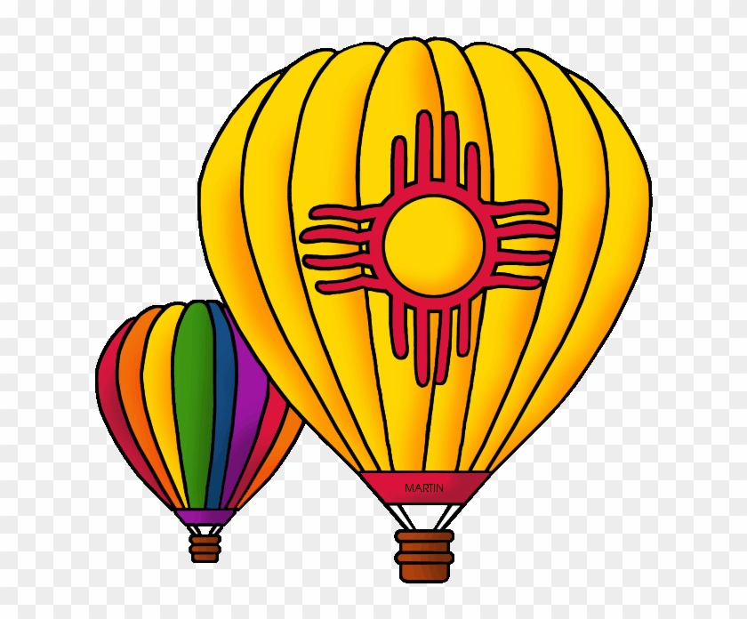 United States Clip Art By Phillip Martin, New Mexico - Hot Air Balloons Of New Mexico #233586