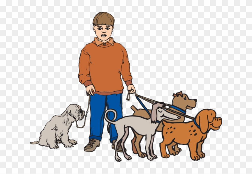 Walk The Dog Clip Art - Dog Walker Clipart #233659