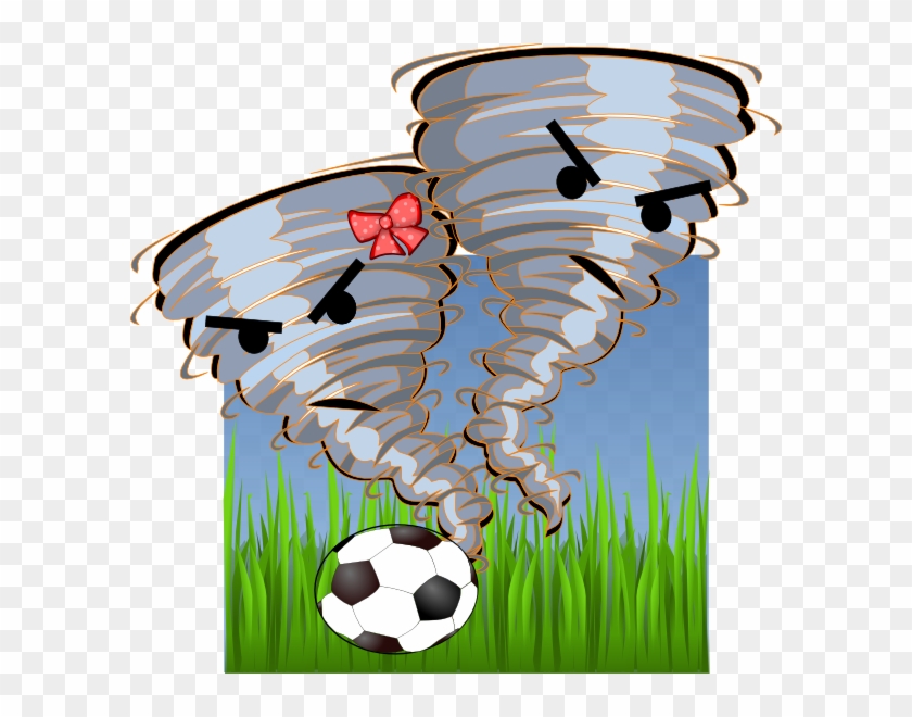 Orange Tornado Clip Art - Tornado Soccer Clip Art #233844