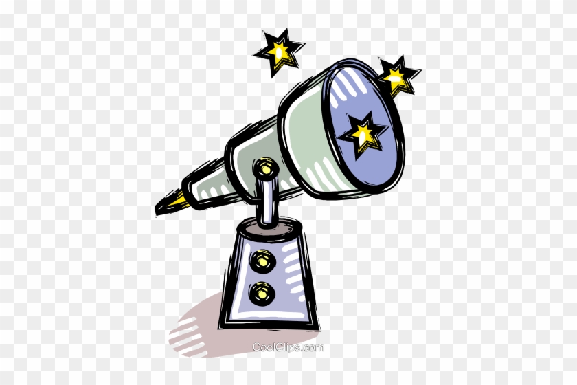 Telescope Royalty Free Vector Clip Art Illustration - Telescope Royalty Free Vector Clip Art Illustration #1482327