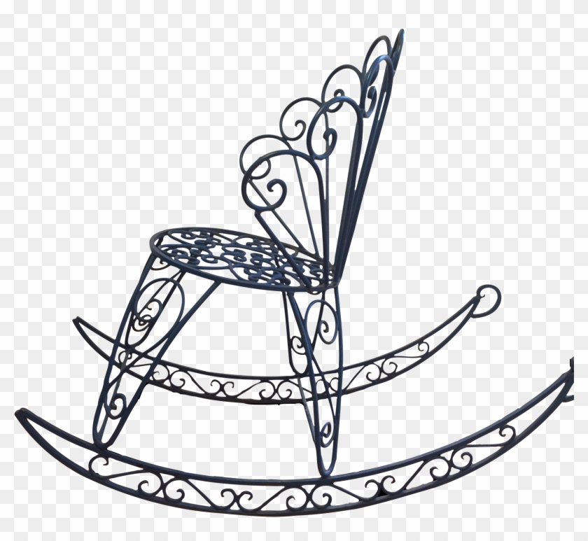 Unique Backyard French Cast Iron Rocking Chair Salterini - Unique Backyard French Cast Iron Rocking Chair Salterini #1482717