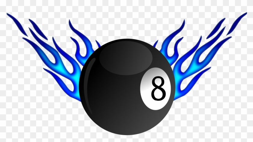 8 Ball Pool Clipart Fire - 8 Ball Pool Clipart Fire #1482755