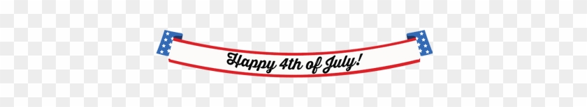 Clip Art Happy Fourth Of July Long Banner With Transparent - Clip Art Happy Fourth Of July Long Banner With Transparent #1483006