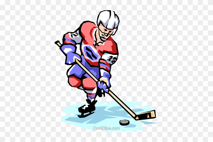 Hockey Player Royalty Free Vector Clip Art Illustration - Hockey Player Royalty Free Vector Clip Art Illustration #1483116