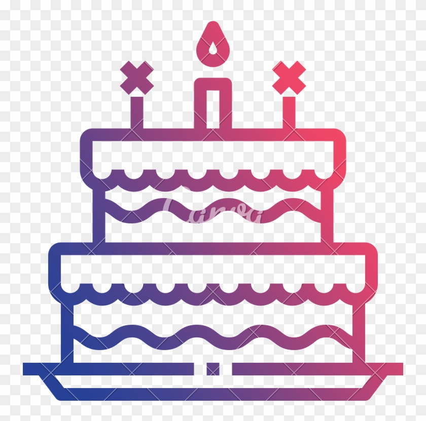 Anniversary Appetizing Birthday Cake Christmas Icon - Anniversary Appetizing Birthday Cake Christmas Icon #1483333