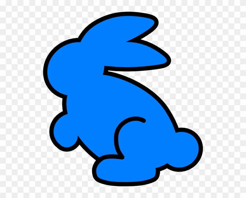 Cyan Bunny Clip Art - Cyan Bunny Clip Art #1483420