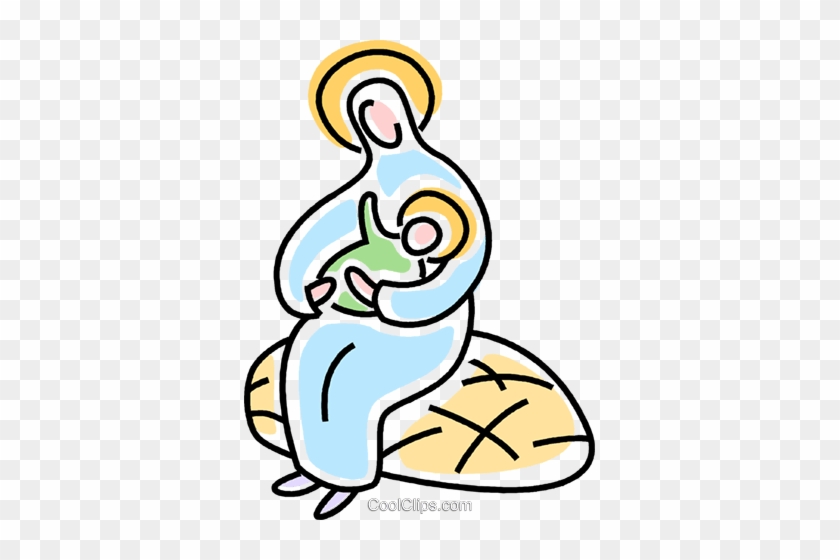 Nativity Scene Royalty Free Vector Clip Art Illustration - Nativity Scene Royalty Free Vector Clip Art Illustration #1483662