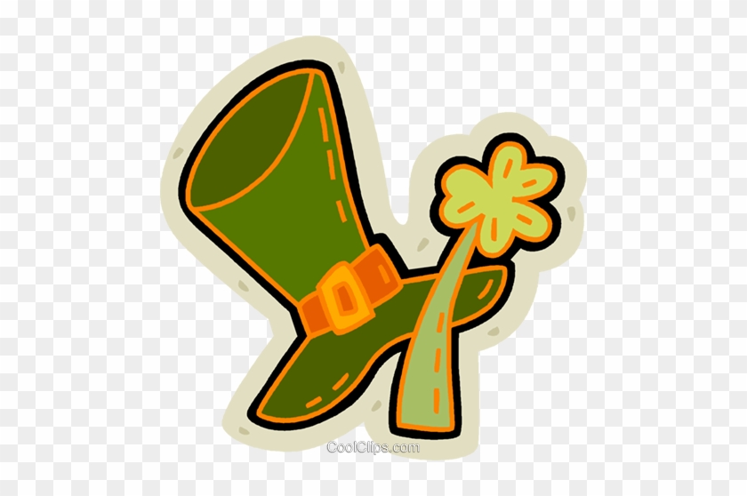 Patrick's Day Hat And Clover Royalty Free Vector Clip - Patrick's Day Hat And Clover Royalty Free Vector Clip #1483886