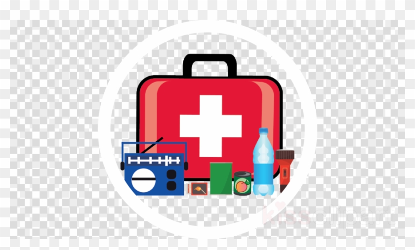 Emergency Kit Clipart Survival Kit First Aid Supplies - Emergency Kit Clipart Survival Kit First Aid Supplies #1483954
