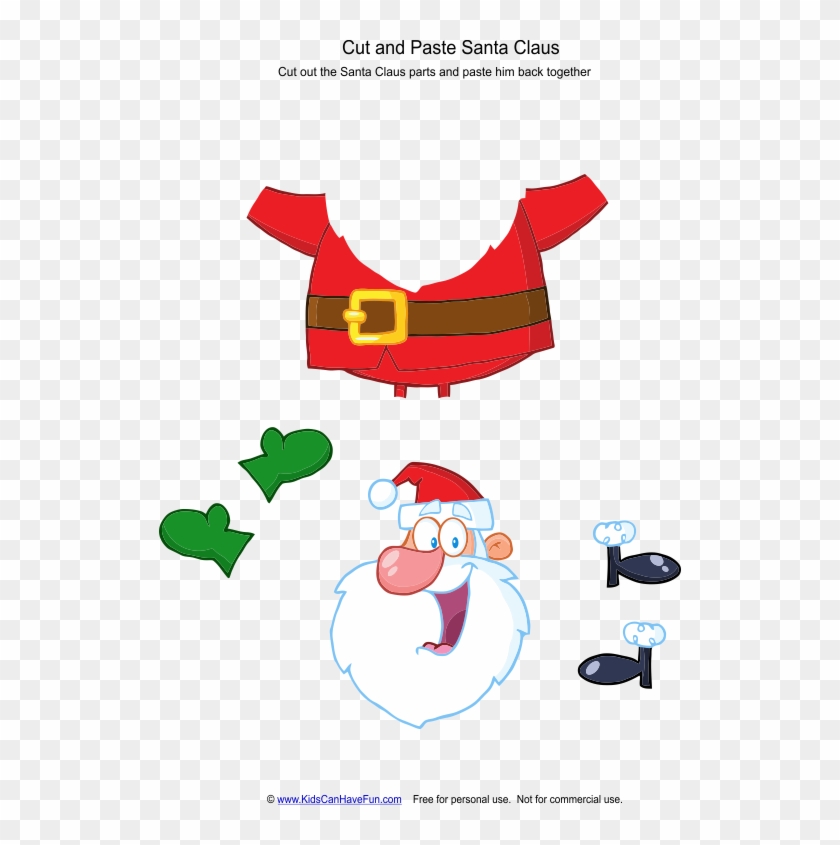 Cut And Paste Santa Claus - Cut And Paste Santa Claus #1483982