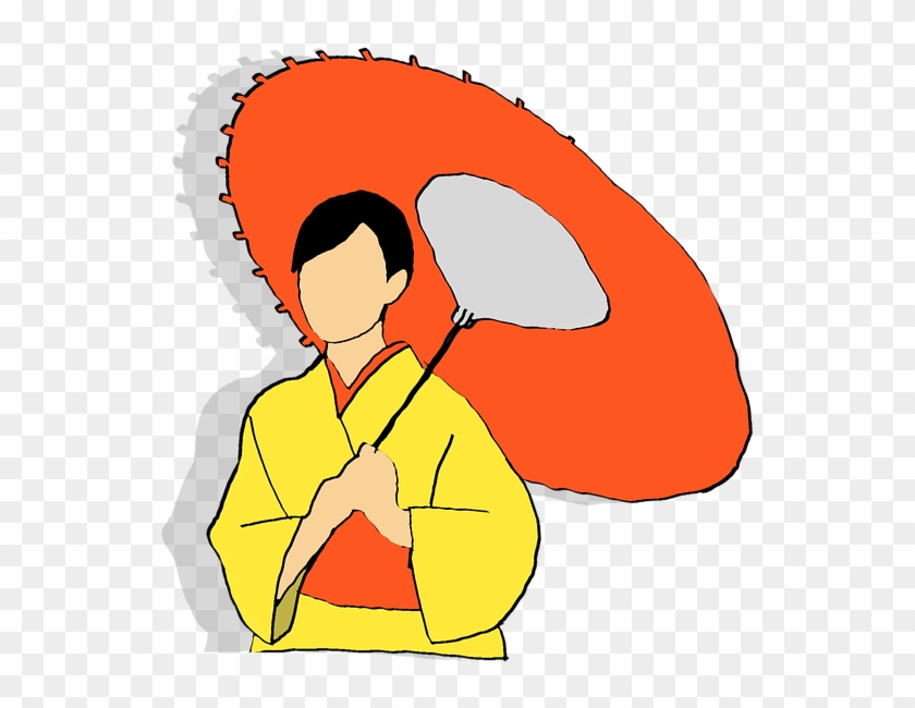 Kimono Clipart Japan Fan - Kimono Clipart Japan Fan #1484241