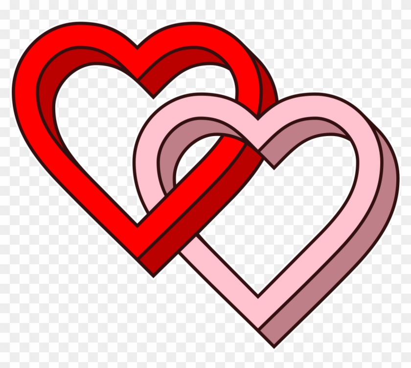 Interlaced Love Hearts-3d - Interlaced Love Hearts-3d #1484299