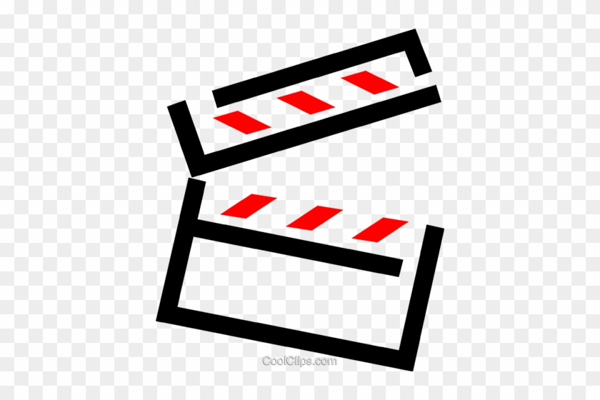 Clapboard Royalty Free Vector Clip Art Illustration - Clapboard Royalty Free Vector Clip Art Illustration #1484962