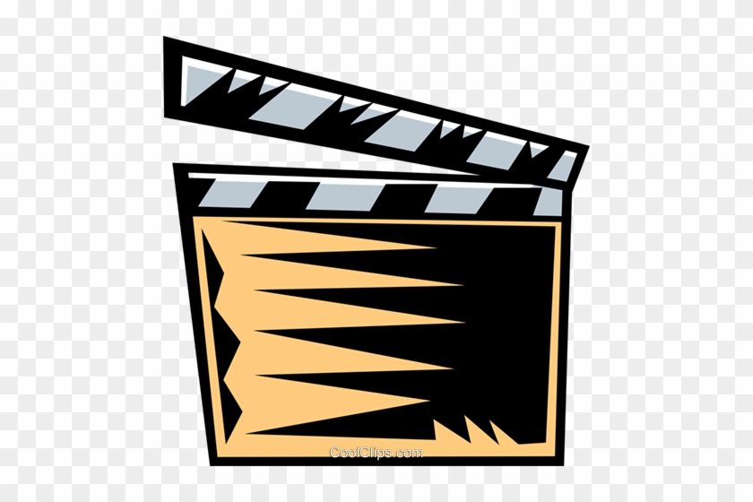 Clapboard Royalty Free Vector Clip Art Illustration - Clapboard Royalty Free Vector Clip Art Illustration #1484964