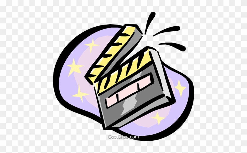 Clapboard Royalty Free Vector Clip Art Illustration - Clapboard Royalty Free Vector Clip Art Illustration #1484967